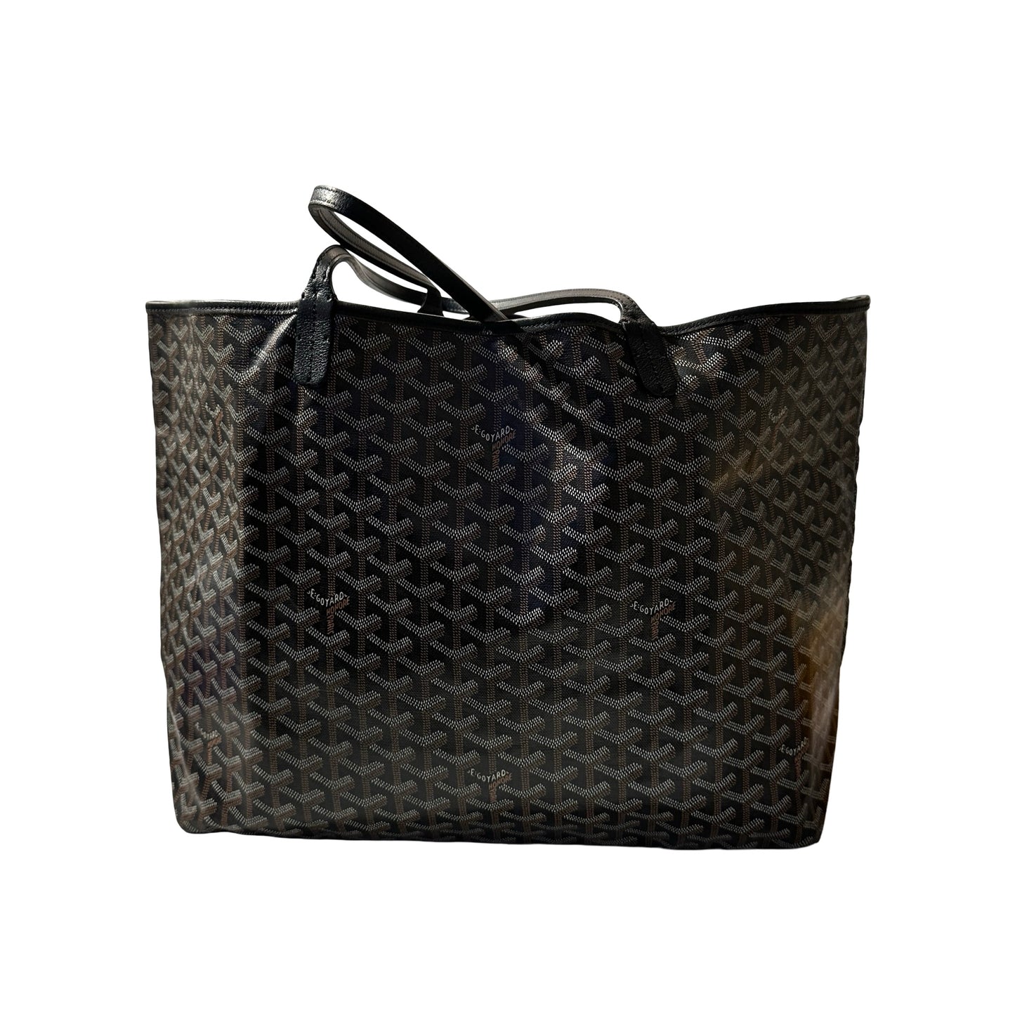 Used GOYARD Tote GM Shoulder Bag Black PHW