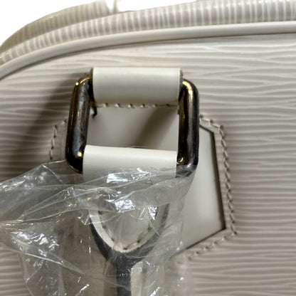 Used LOUIS VUITTON Epi Epi Montaigne PM Handbag White