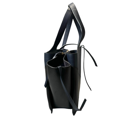 Used CÉLINE Shoulder Shoulder Bag Black Navy Blue