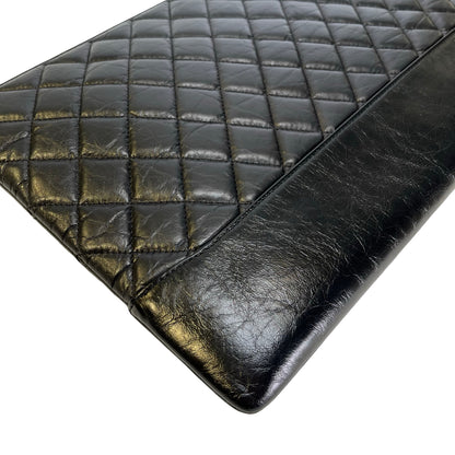 CHANEL Caviar Clutch Clutch Black GHW