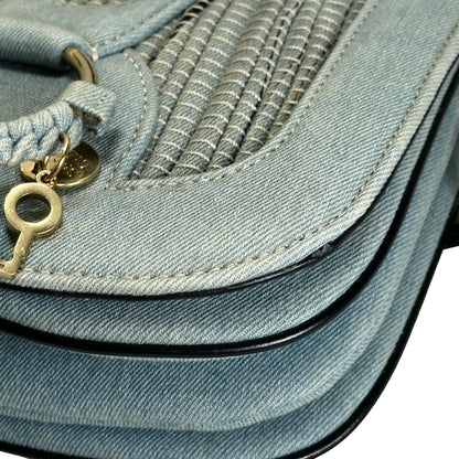 Used SEE BY CHLOE Denim Hana Shoulder Bag Blue