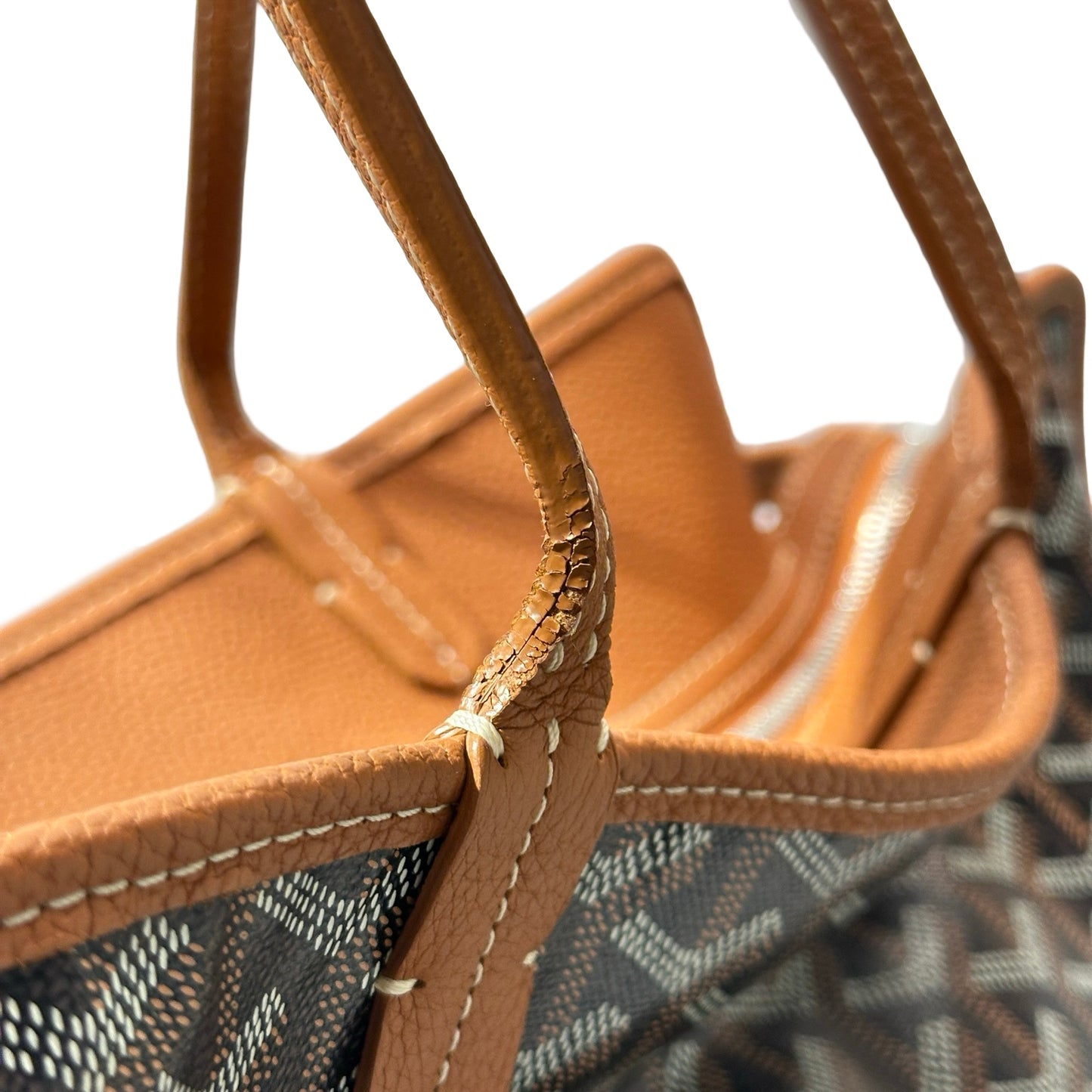 Used GOYARD Hardy PM Tote Bag Brown PHW