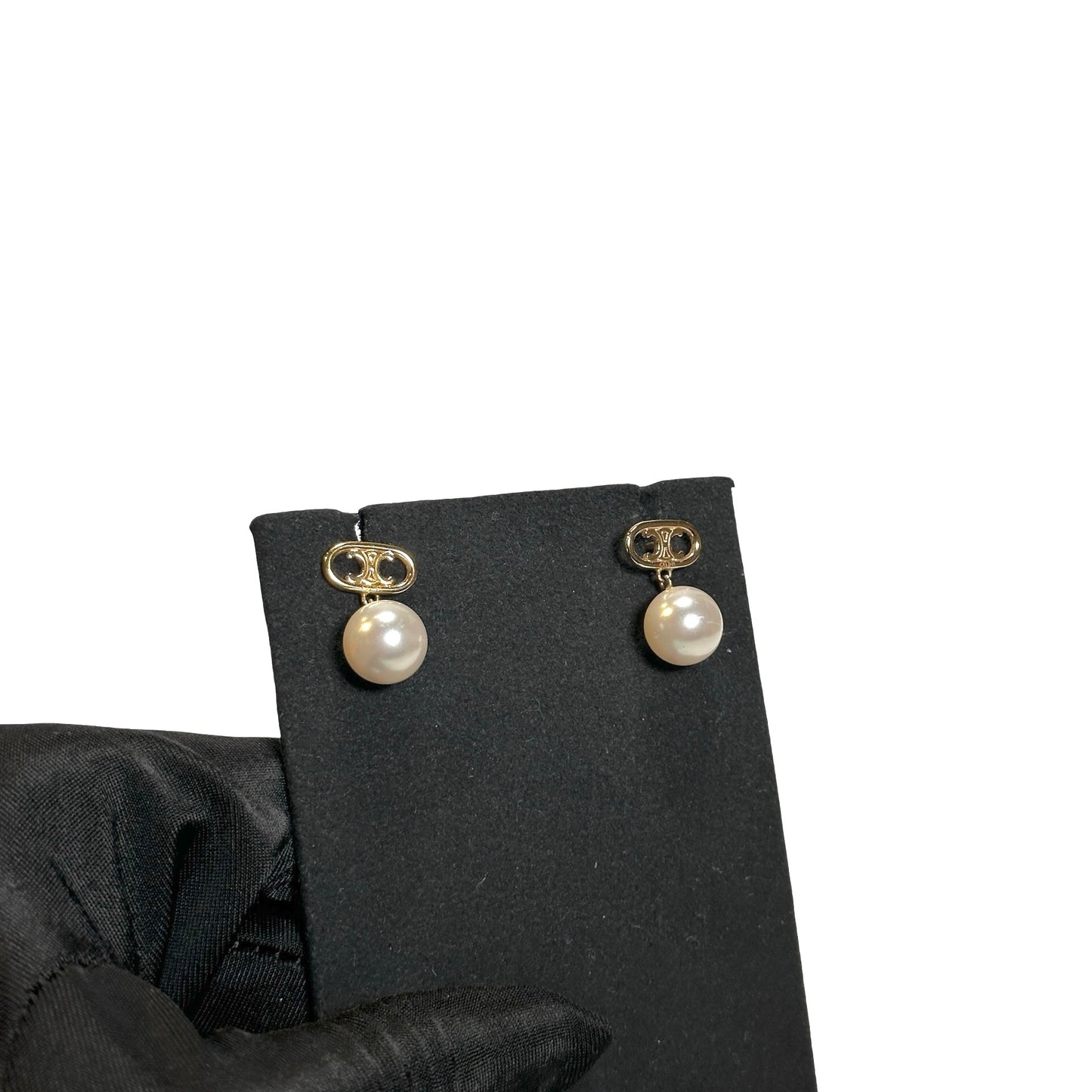Used CELINE Earrings GHW