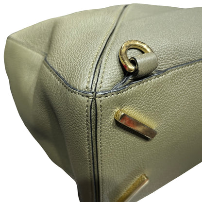 Used LOEWE Puzzle Crossbody Bag Beige Green