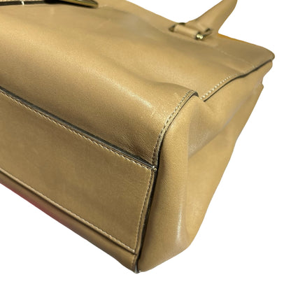 Used Roger Vivier Leather Handbag Brown GHW
