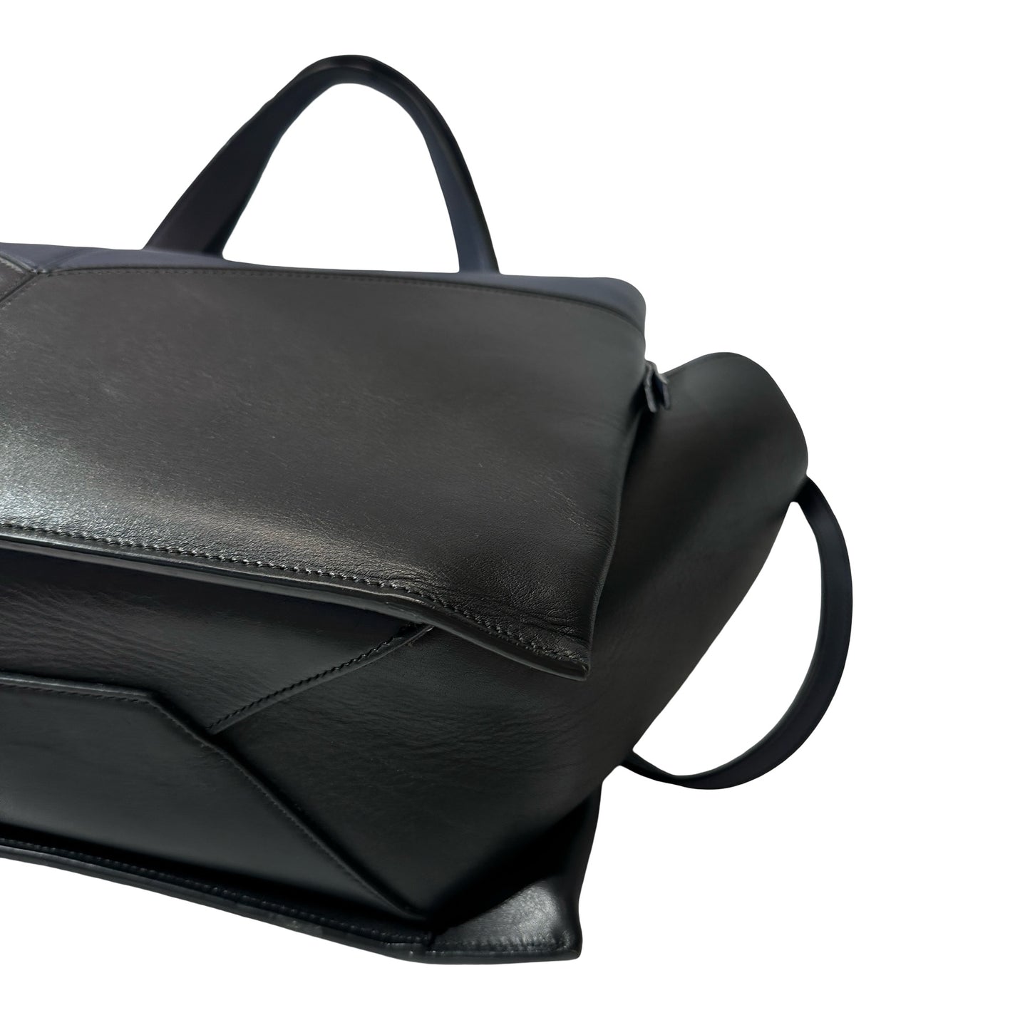 Used CÉLINE Shoulder Shoulder Bag Black Navy Blue