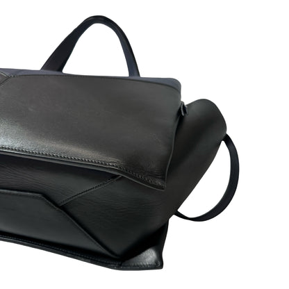 Used CÉLINE Shoulder Shoulder Bag Black Navy Blue