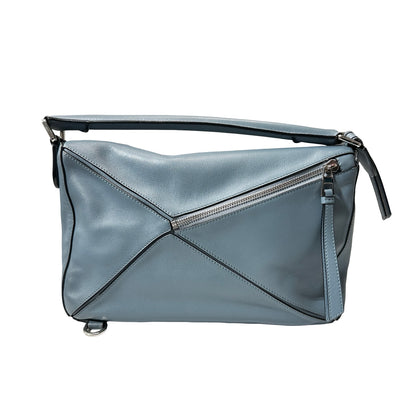 Used LOEWE Calfskin Leather Puzzle Medium Cross Body Bag