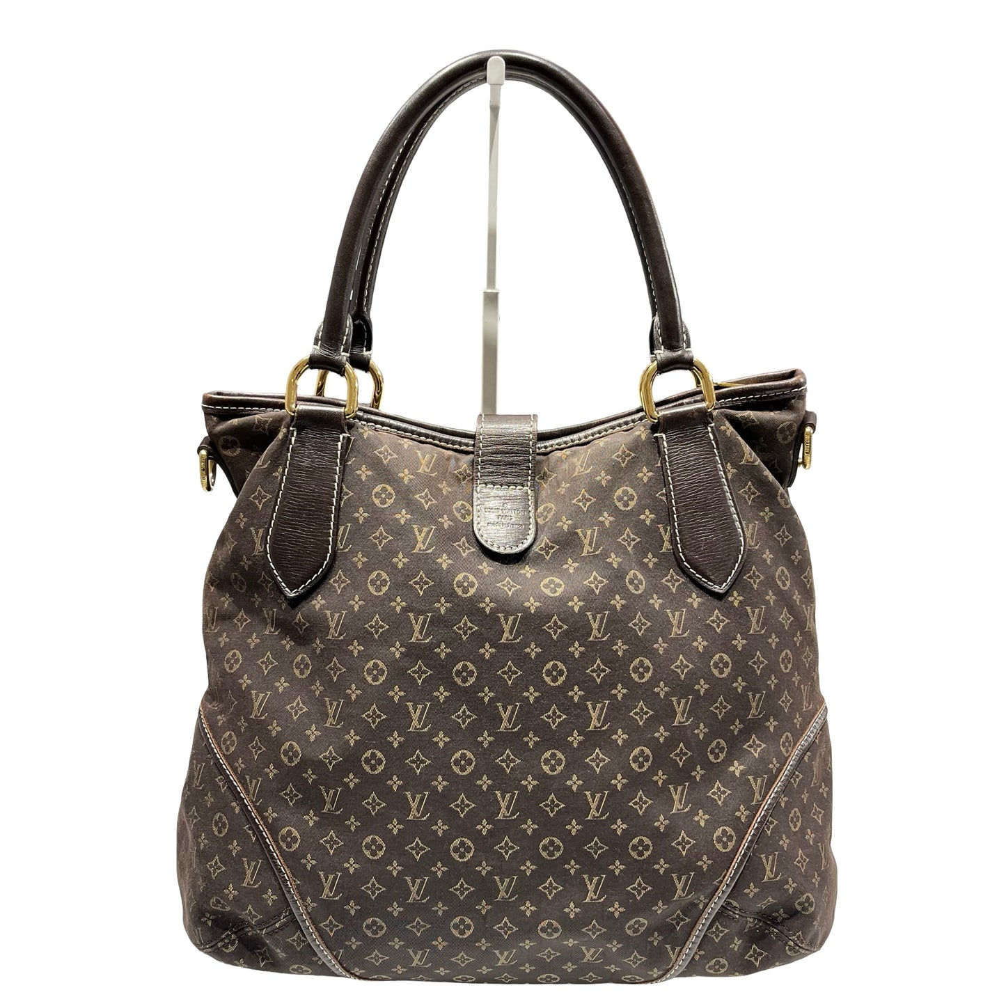Used Louis Vuitton Canvas Vintage Hand Bag Hobo Bag Brown GHW