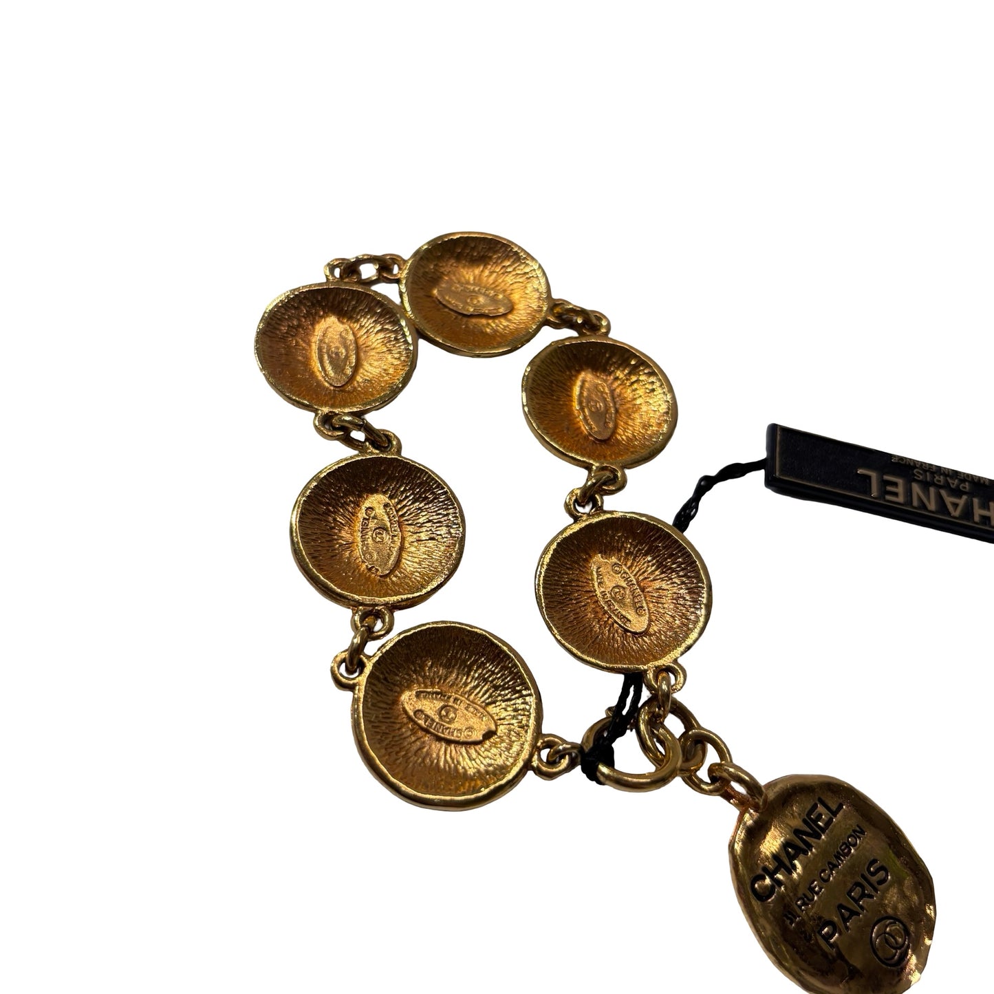 Used CHANEL 31 Rue Cambon Coin Vintage Bracelet Accessories Gold