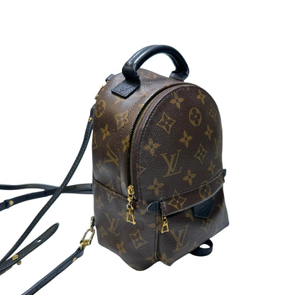 Used LOUIS VUITTON Monogram Backpack Brown Black GHW