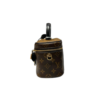 Used LOUIS VUITTON Vanity Case Cross Body Bag Brown GHW