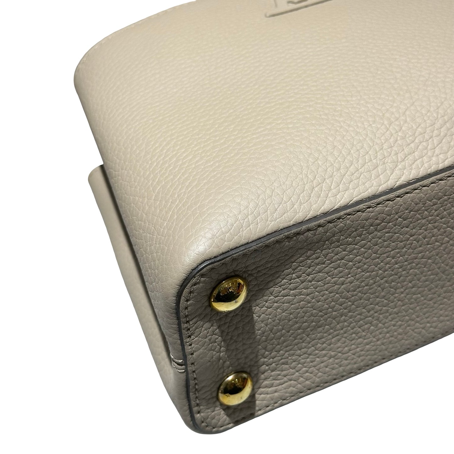 Used LOUIS VUITTON Capucines BB Two Way Shoulder Bag Grey GHW