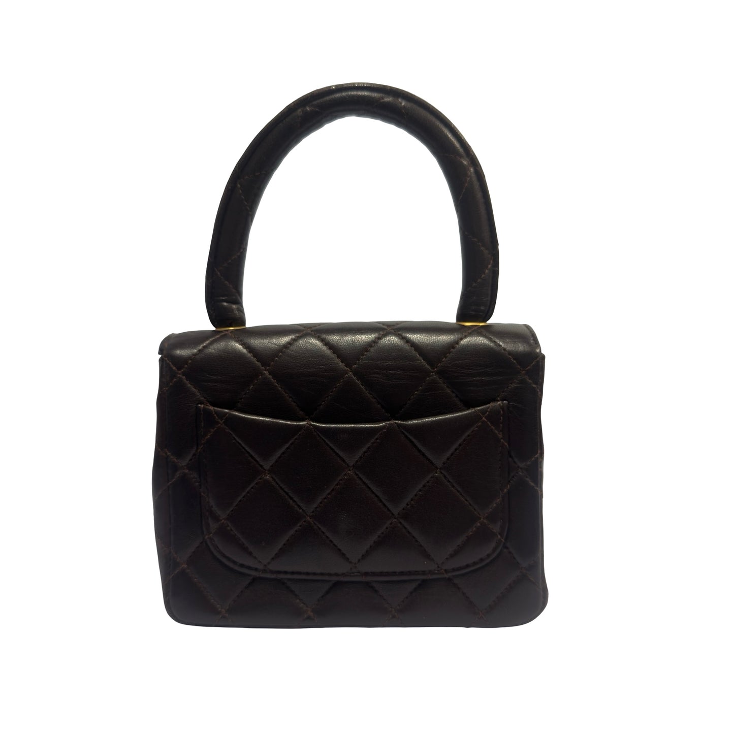 Used CHANEL Matelasse Vintage Kelly Handbag Black