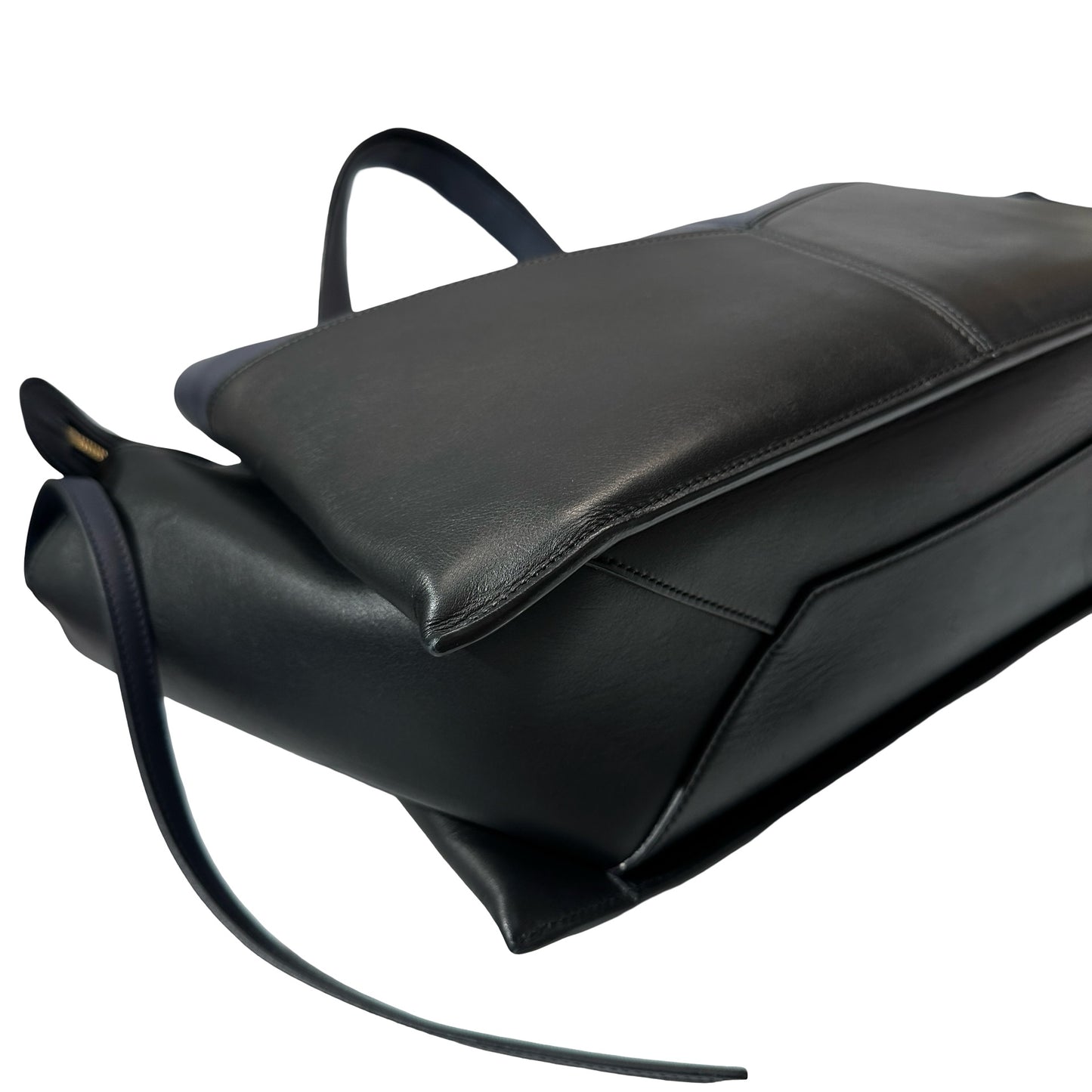 Used CÉLINE Shoulder Shoulder Bag Black Navy Blue