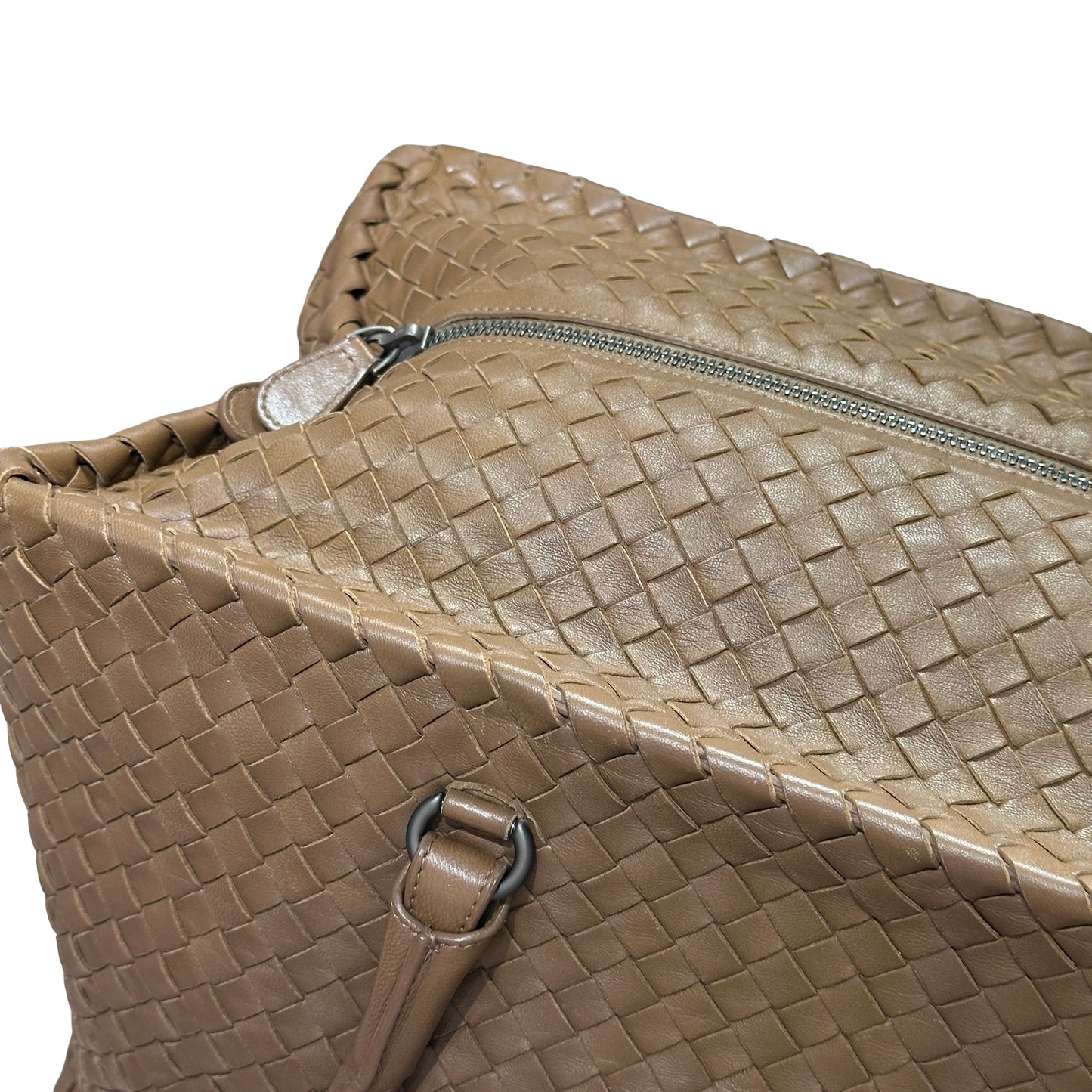 Used BOTTEGA VENETA BRICK TOTE Duffel Bag Brown