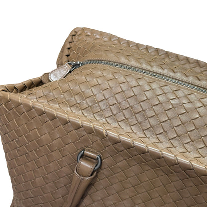 Used BOTTEGA VENETA BRICK TOTE Duffel Bag Brown