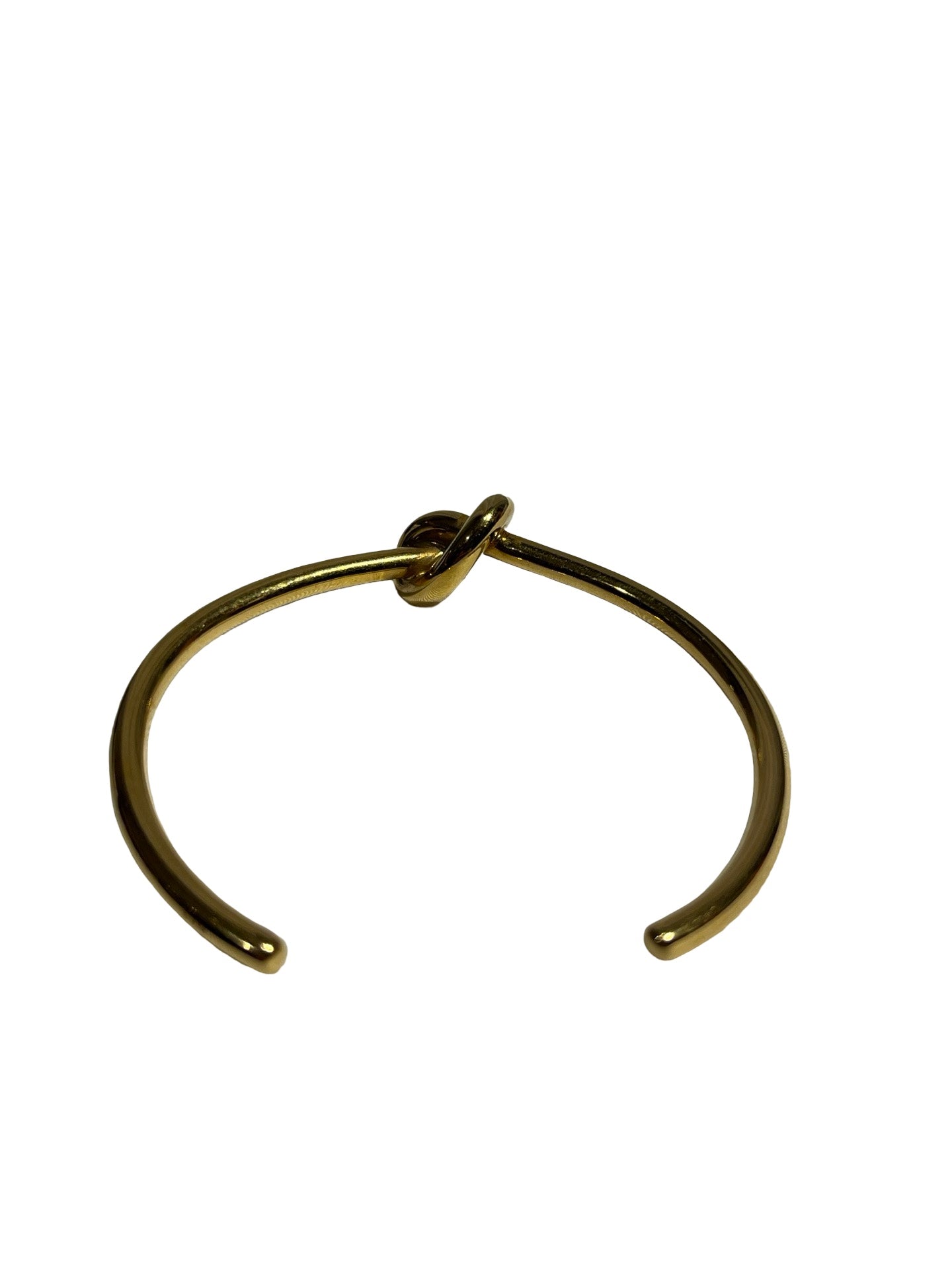Used CÉLINE Brass Knot Bracelet Accessories GHW