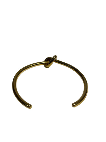 Used CÉLINE Brass Knot Bracelet Accessories GHW