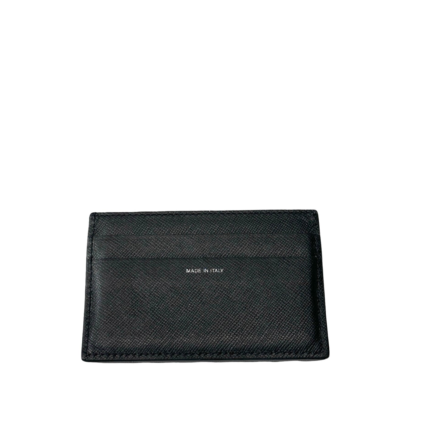 Used Pawl Smith Calfskin Leather Cardholder Card Holder Black PHW