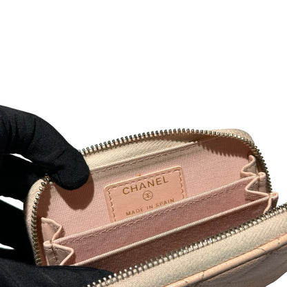 Used CHANEL Card holder Pink GHW