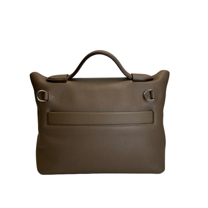 Used HERMES Togo Leather Mini 2424 Handbag ETOUPE/ETOU PHW