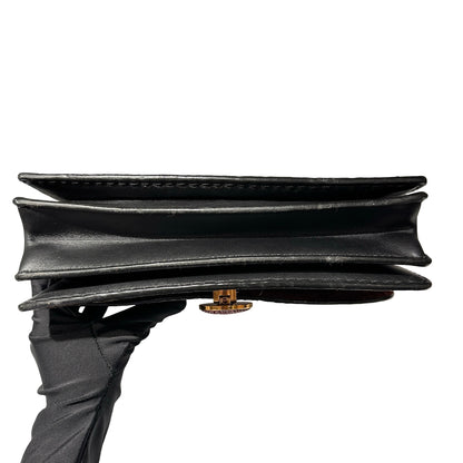 Used MARC JACOBS Snake Skin Chain Shoulder Shoulder Bag Brown