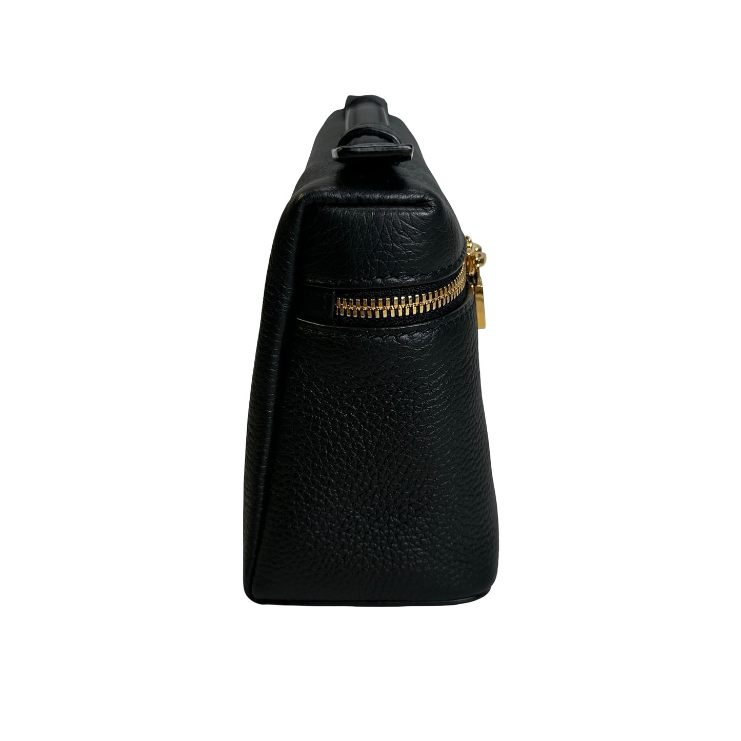 Brand New LORO PIANA Calfskin Leather Extra Pocket L19 Handbag Black，GHW