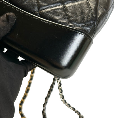 Used CHANEL Calfskin Gabrielle Backpack Backpack (Rucksack) Black PHW