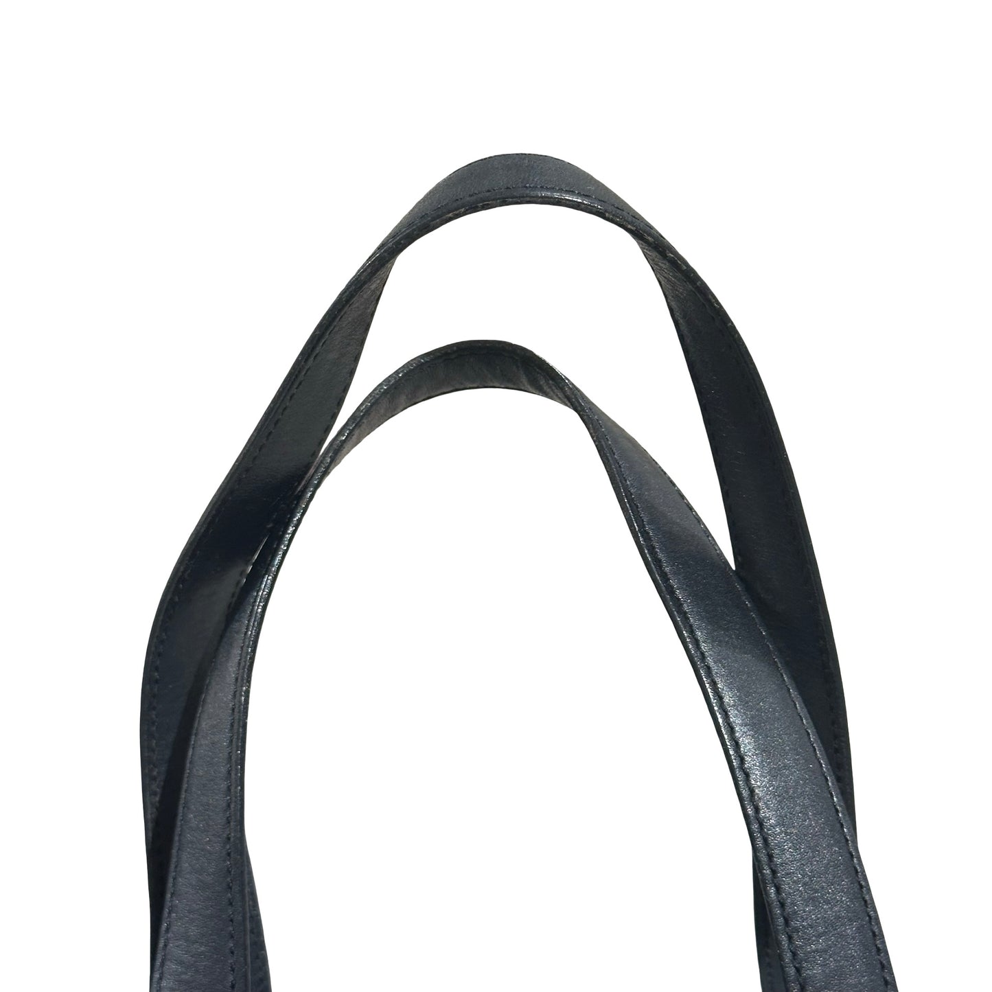 Used CHANEL Canvas Vintage Shoulder Black Shoulder Bag Black