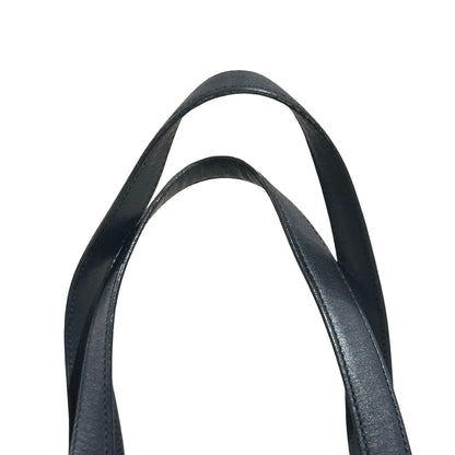 Used CHANEL Canvas Vintage Shoulder Black Shoulder Bag Black
