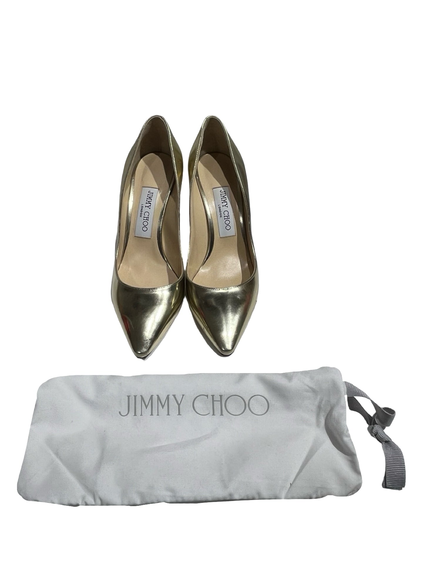 Used JIMMY CHOO High Heels Shoes Gold
