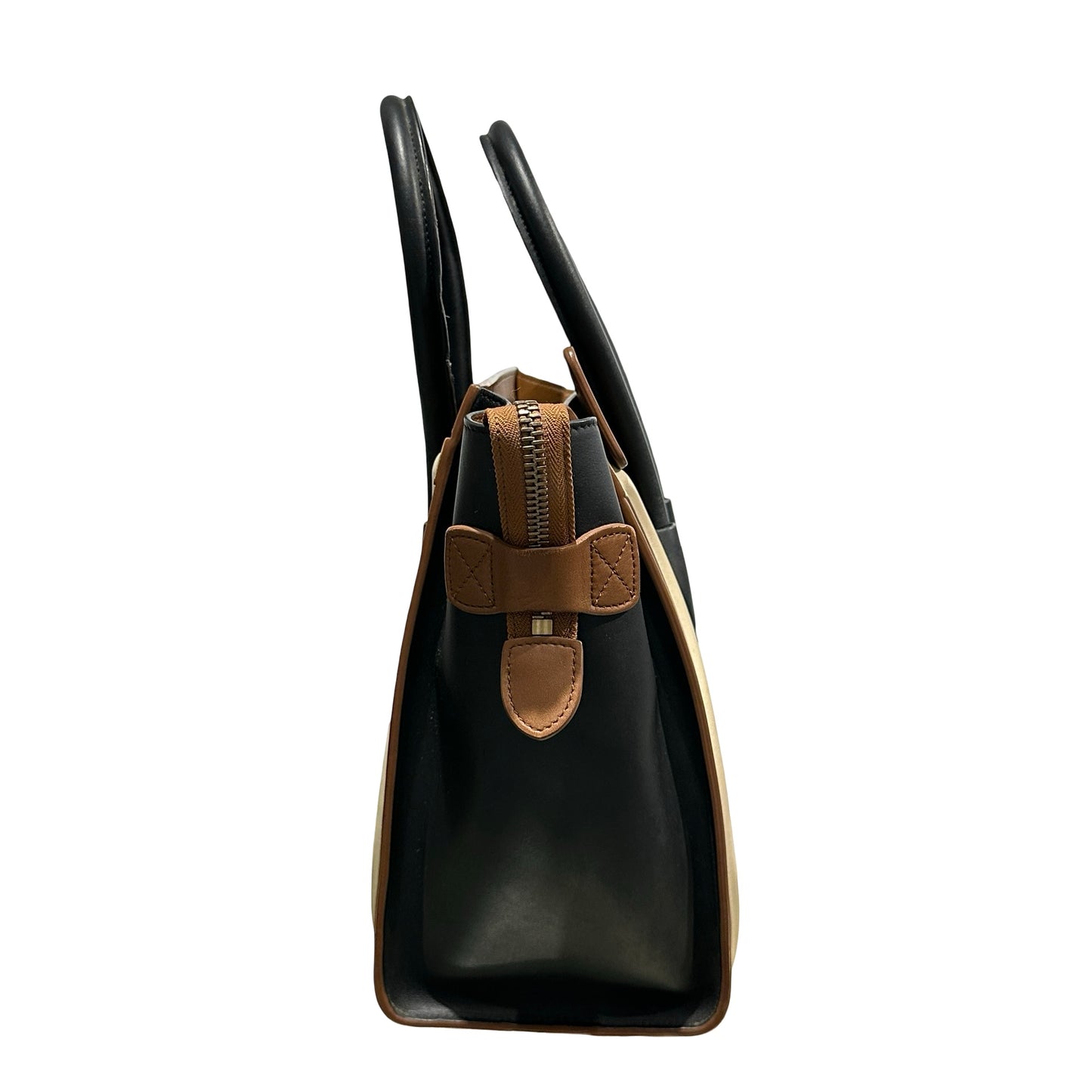 Used CÉLINE LUGGAGE Handbag Brown Black