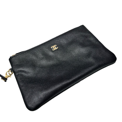New Chanel 25 Medium Chain Shoulder Bag Black GHW