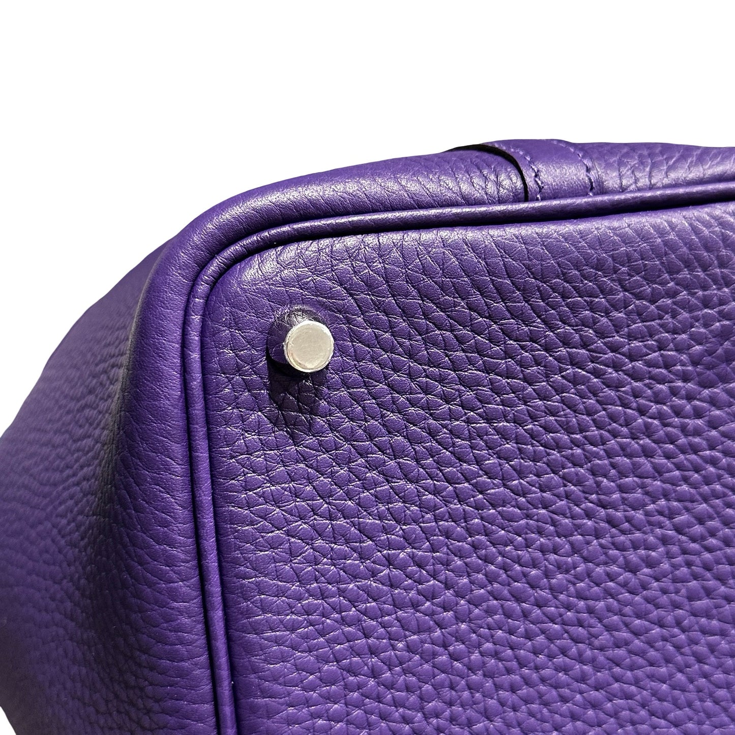 New Hermès Picotin 18 Bucket Bag Purple PHW X3