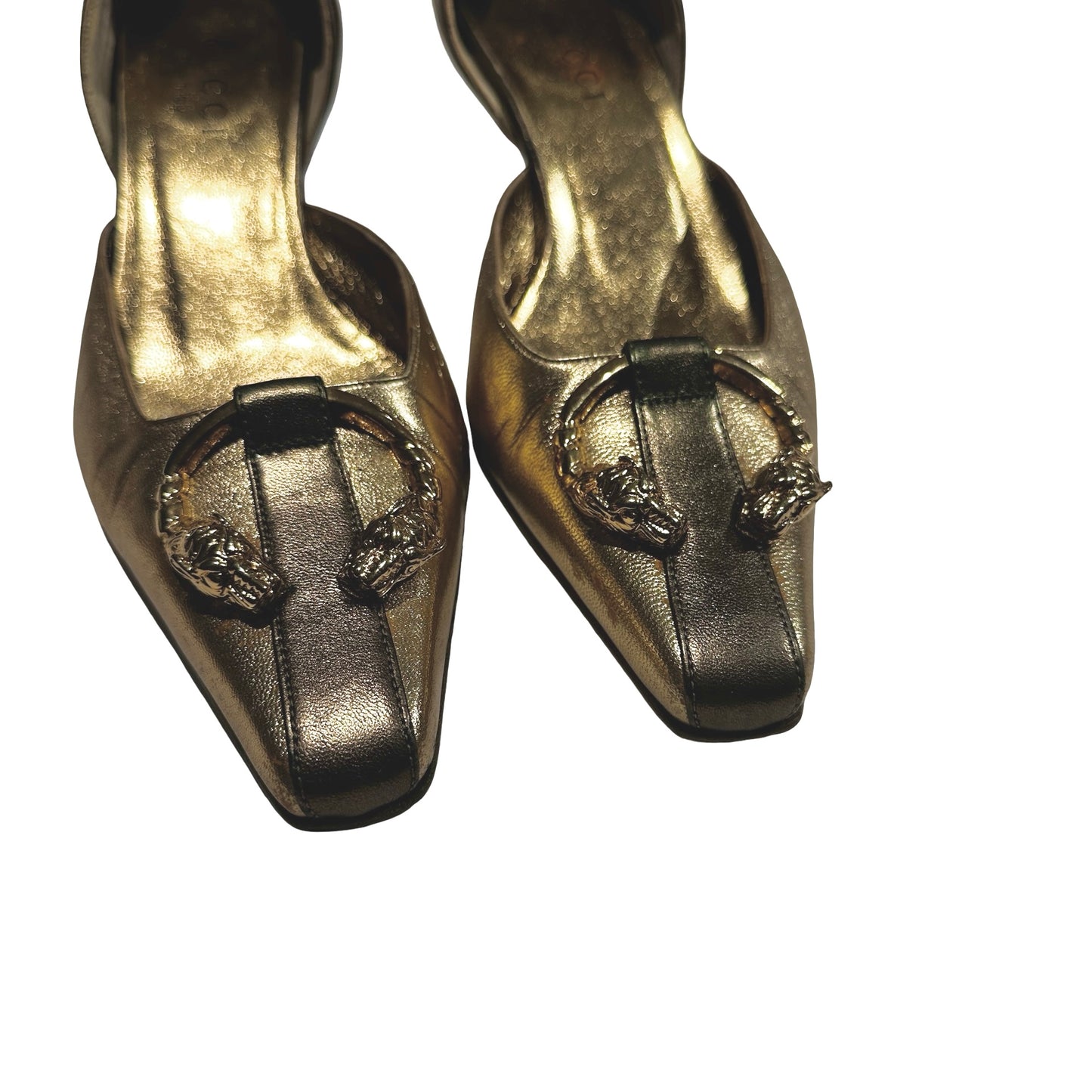 Used Gucci Heels Heels Gold