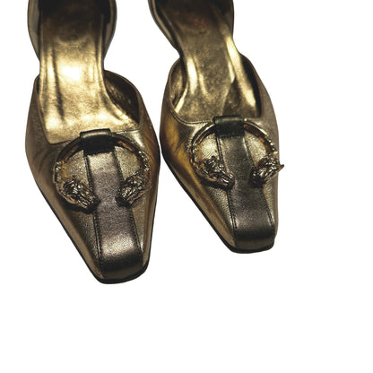 Used Gucci Heels Heels Gold