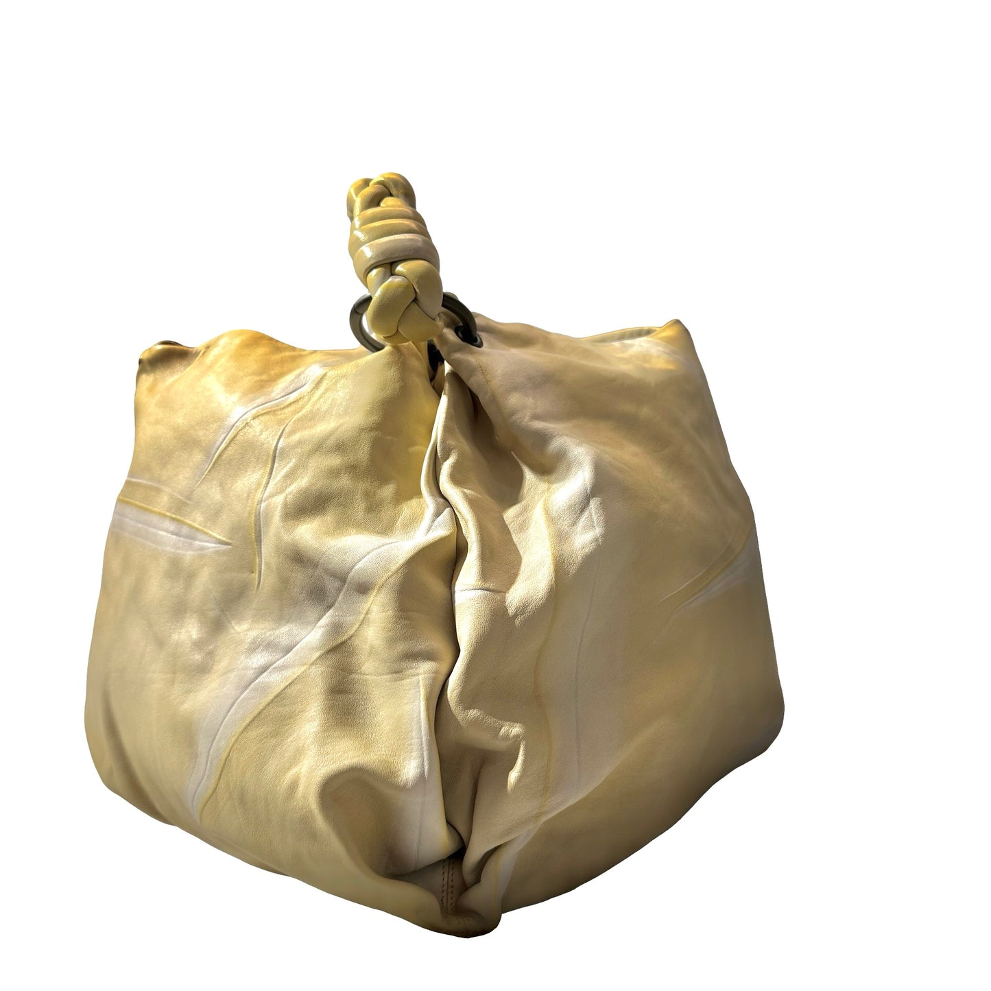 Used BOTTEGA VENETA Shoulder Hobo Bag Yellow
