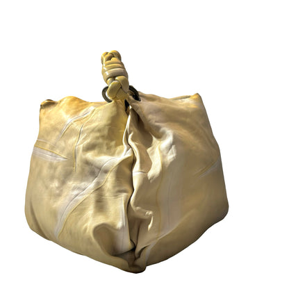 Used BOTTEGA VENETA Shoulder Hobo Bag Yellow