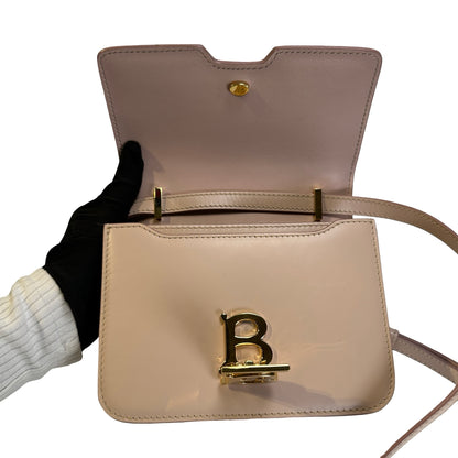 Used BURBERRY Calfskin TB Bag Shoulder Bag Beige