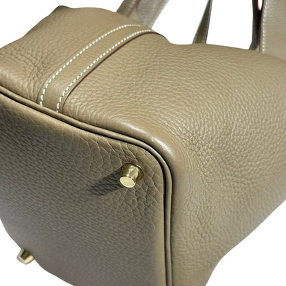 Used HERMÈS Picotin 18 Bucket Bag Etoupe (18) GHW