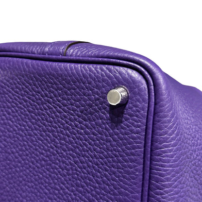 New Hermès Picotin 18 Bucket Bag Purple PHW X3