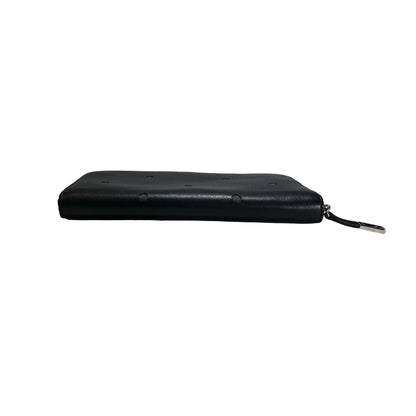 Used DIOR Leather Dior Homme Zipped Wallet Long wallet Black PHW