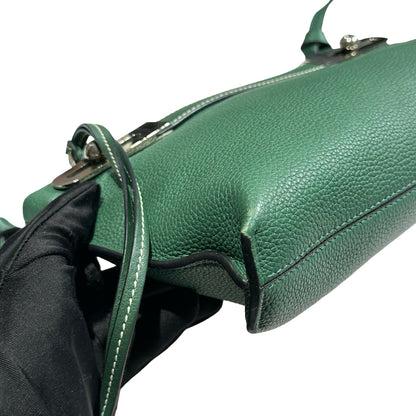Used LOEWE Cross Body Bag GREEN PHW