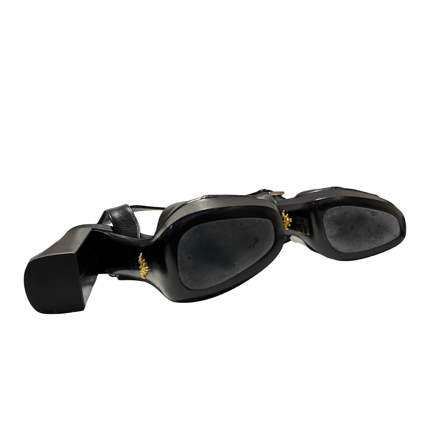 Used PRADA High Heels Shoes Black PHW