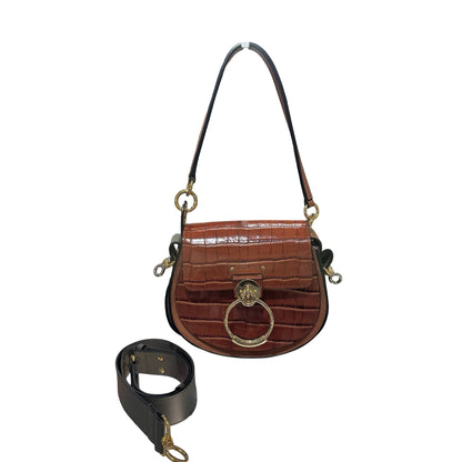 Used CHLOE Cross Body Bag Grey Brown