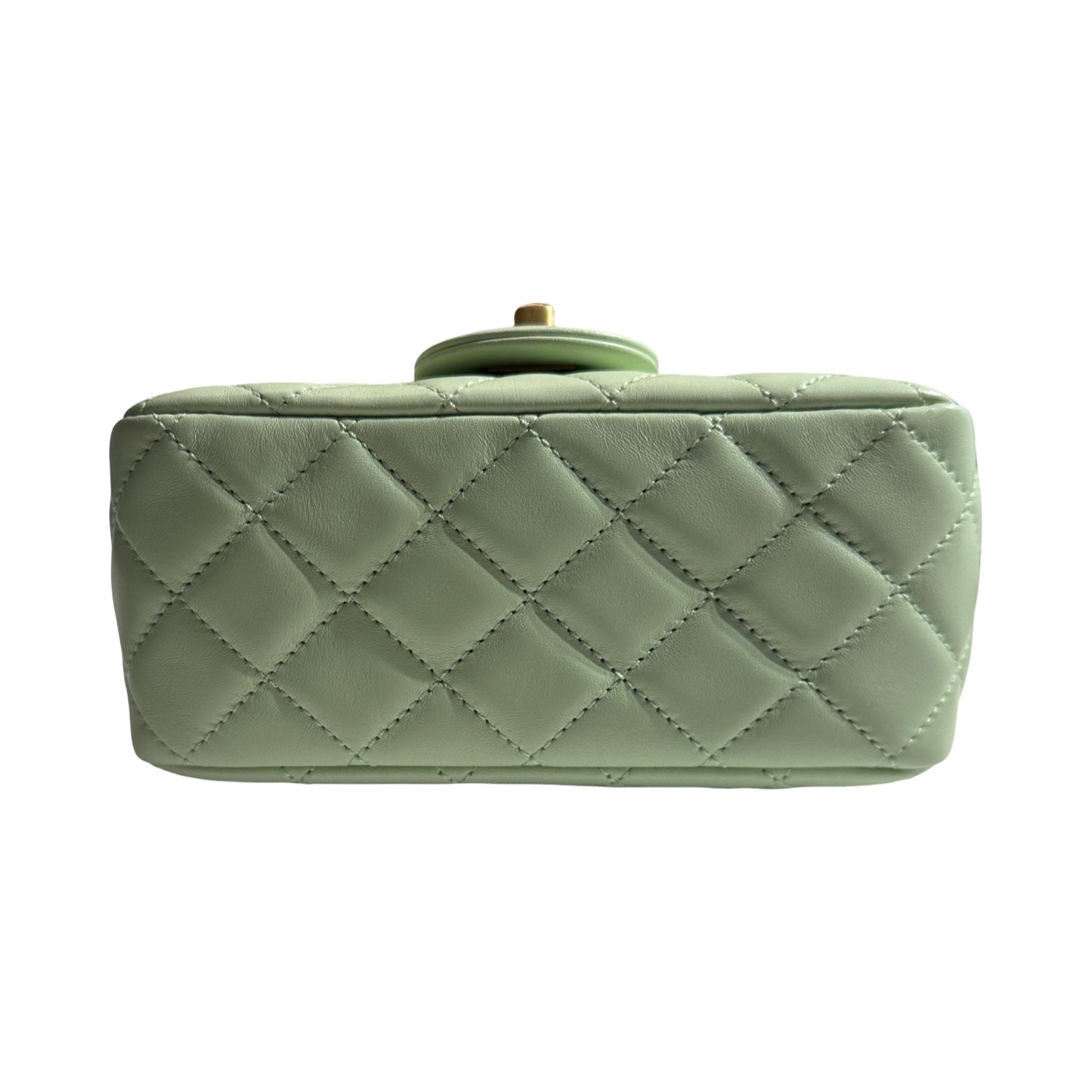 Brand New CHANEL Matelasse Quilted Mini Matelasse Mini Bag Light Green GHW