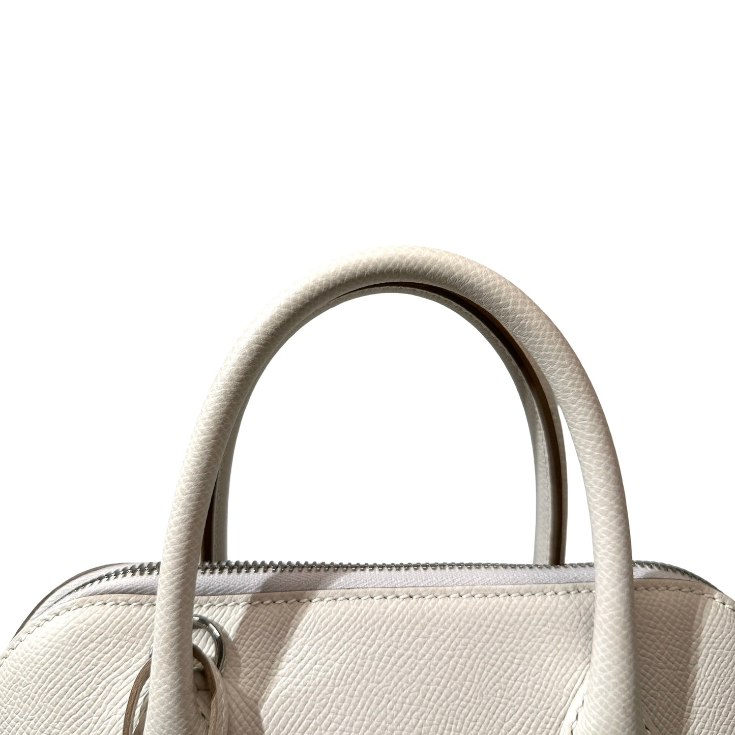 Used HERMÈS BOLIDE 25 Handbag M4 Gris Pale PHW