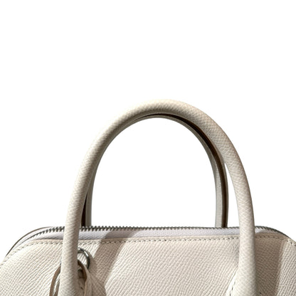 Used HERMÈS BOLIDE 25 Handbag M4 Gris Pale PHW