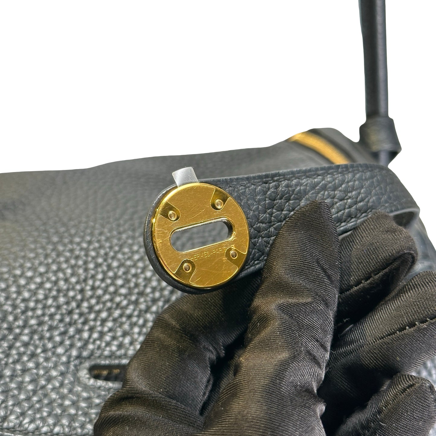 Used HERMES Tc Lindy 26 Shoulder Bag Black Ghw